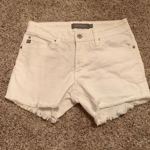 Justusa XS womens white jean shorts